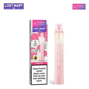 Lost Mary 800 - Peach Ice -  Einweg E-Zigarette 20mg
